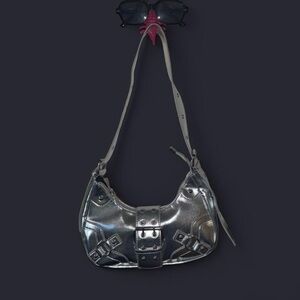 Silver Shoulder Bag